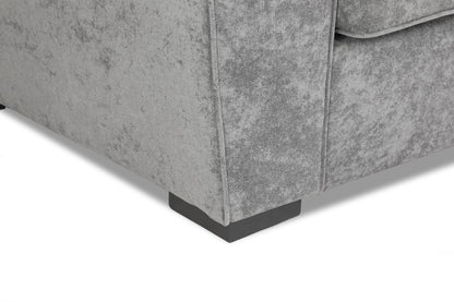 Poppy Grey Fabric 2 Seater Sofa