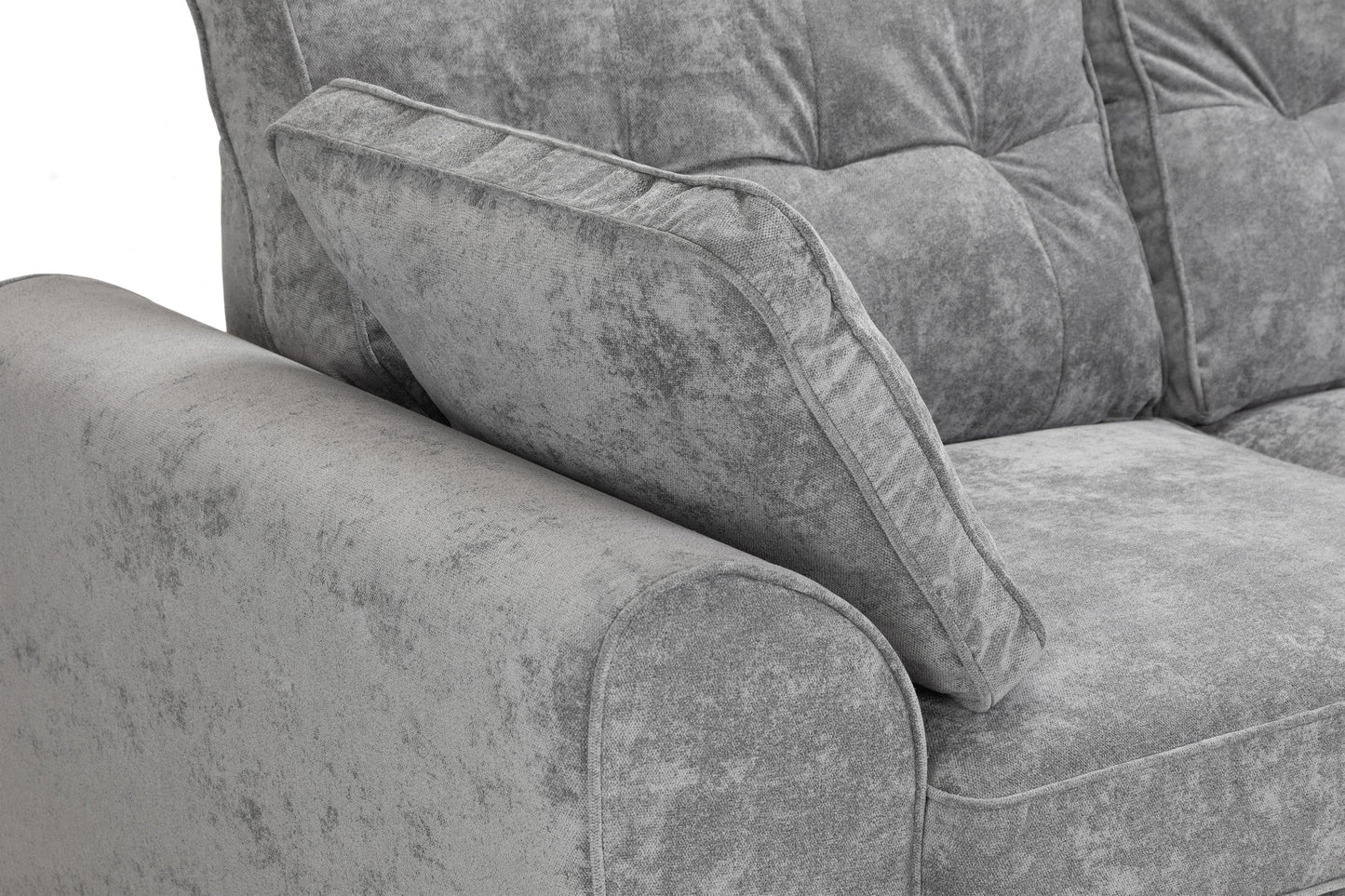 Poppy Grey Fabric Armchair Sofa