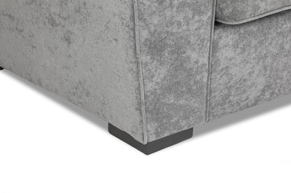 Poppy Grey Fabric Armchair Sofa