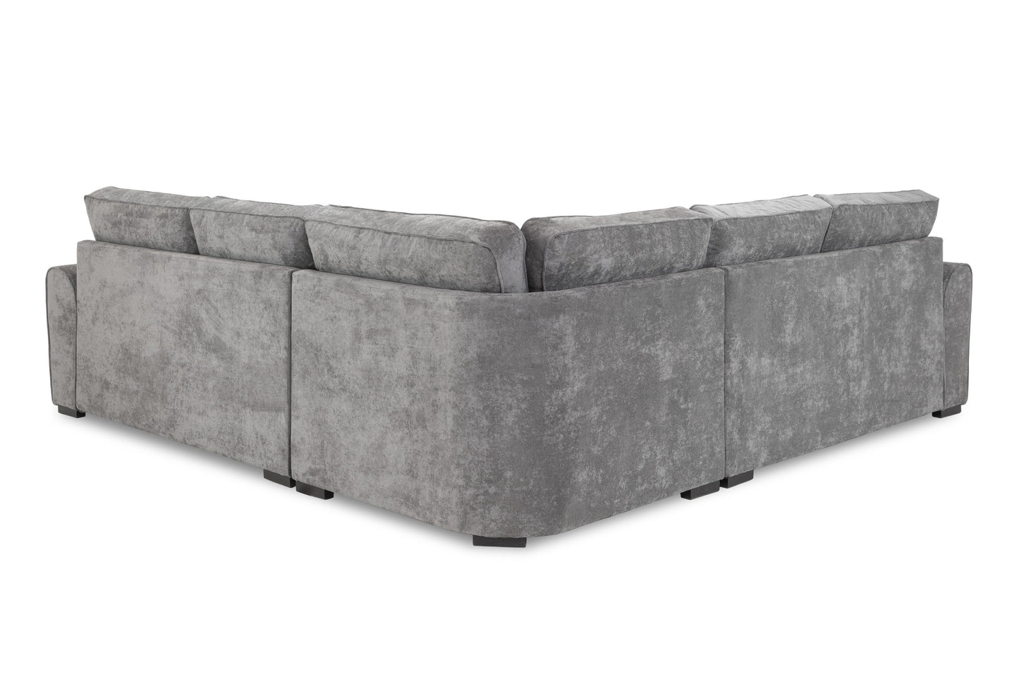 Poppy Grey Fabric  Large Corner Sofa