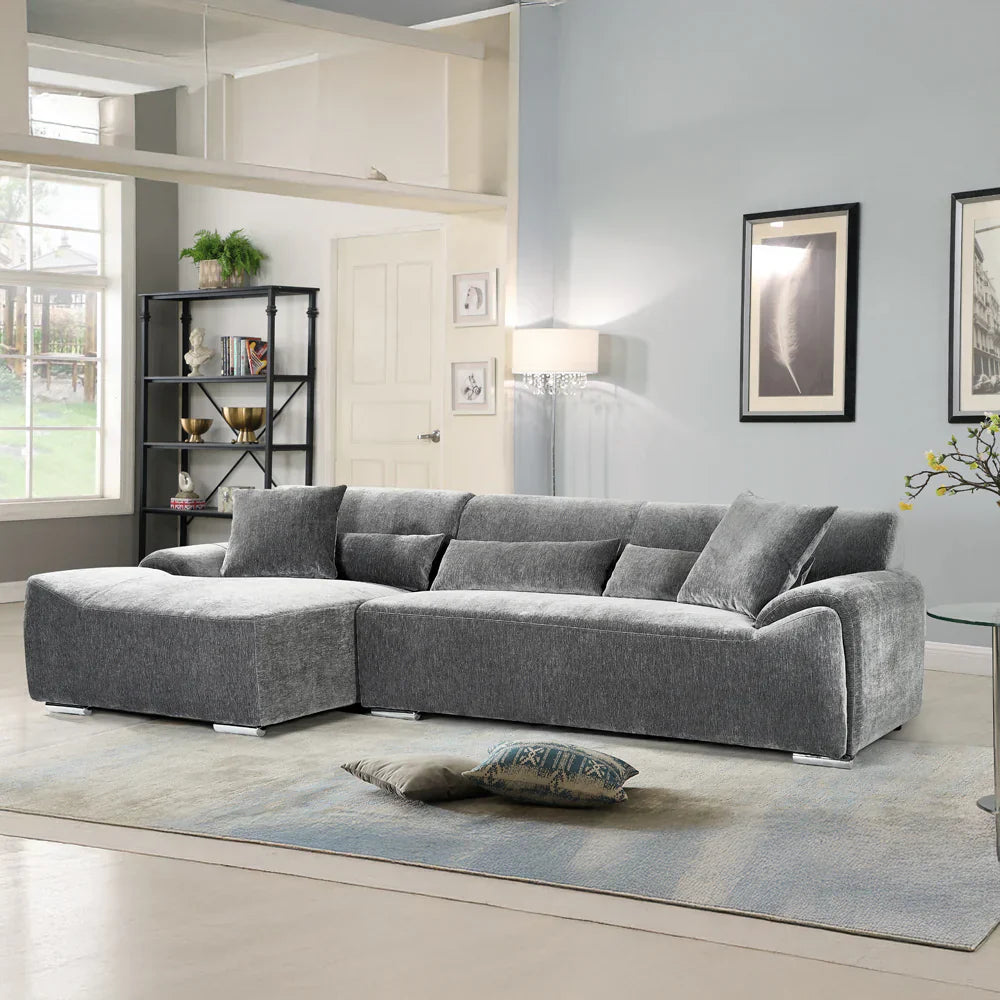 Modena Sofa Charcoal Left Hand Corner