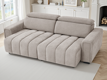 Rachel Electric Sofabed Beige 3 Seater