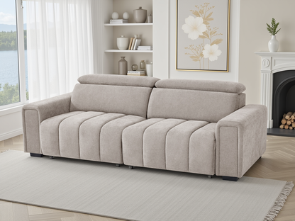 Rachel Electric Sofabed Beige 3 Seater