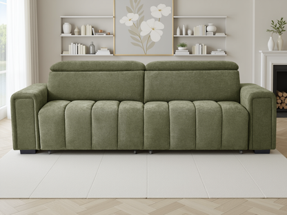 Rachel Electric Sofabed Green 3 Seater