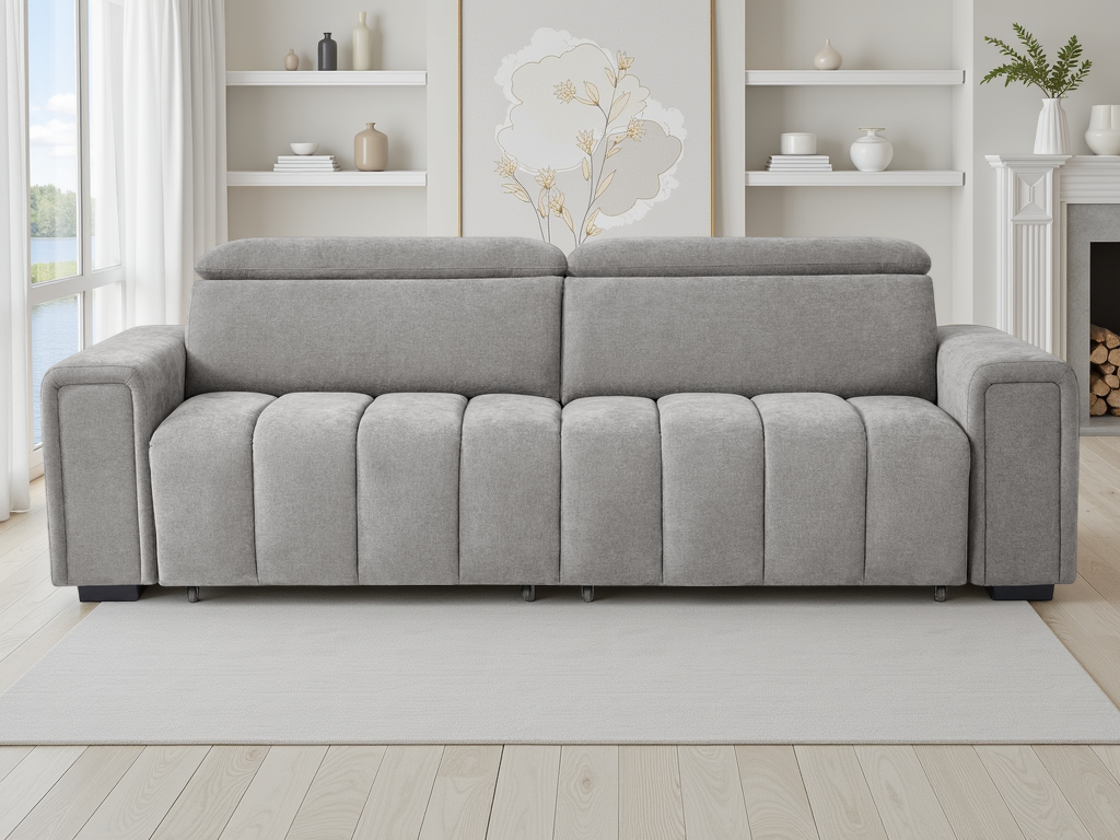 Rachel Electric Sofabed Grey 3 Seater