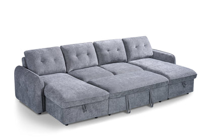 Grayson Sofabed Grey U Shape Corner