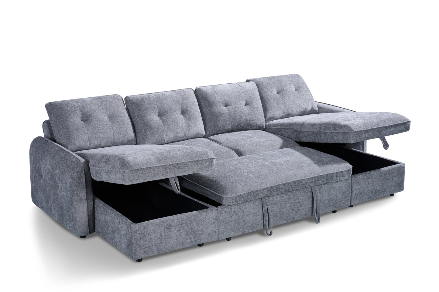Grayson Sofabed Grey U Shape Corner