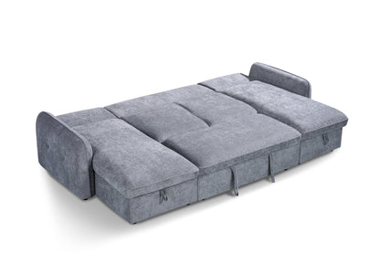 Grayson Sofabed Grey U Shape Corner