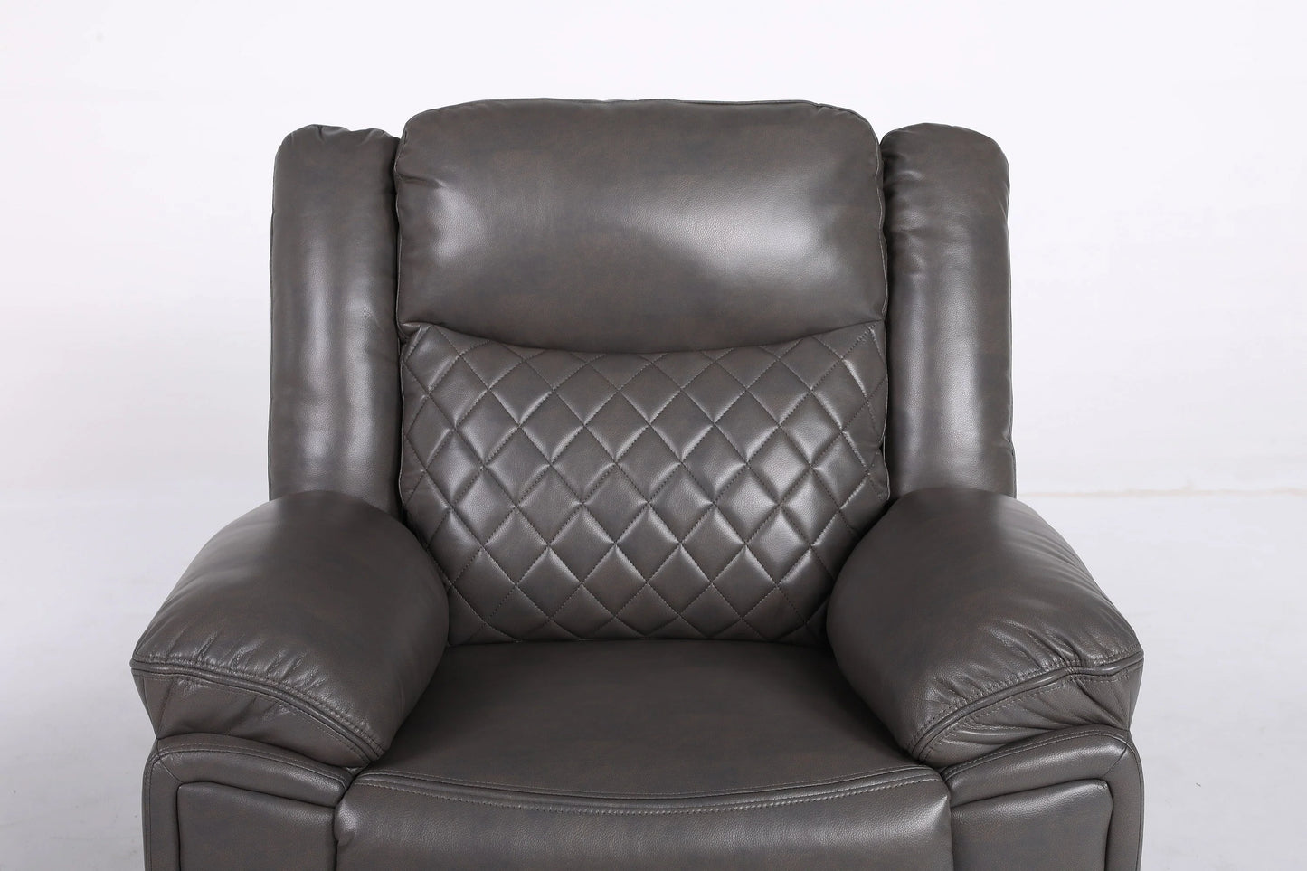 Tilly Grey Recliner Leather Armchair Sofa