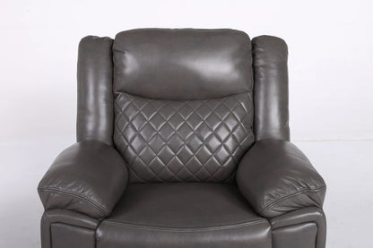 Tilly Grey Recliner Leather Armchair Sofa