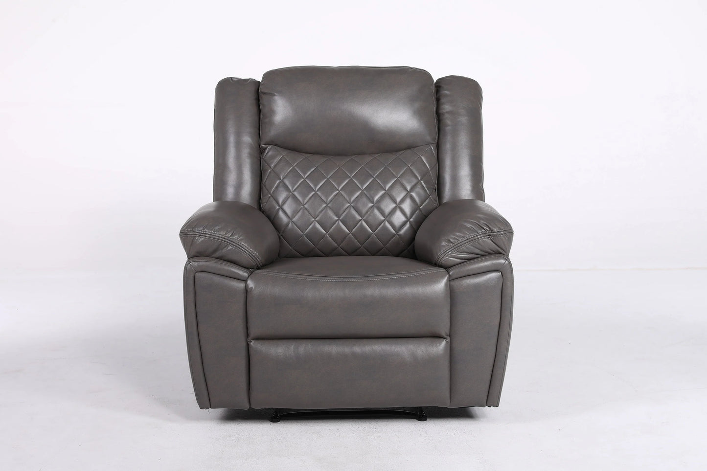 Tilly Grey Recliner Leather Armchair Sofa