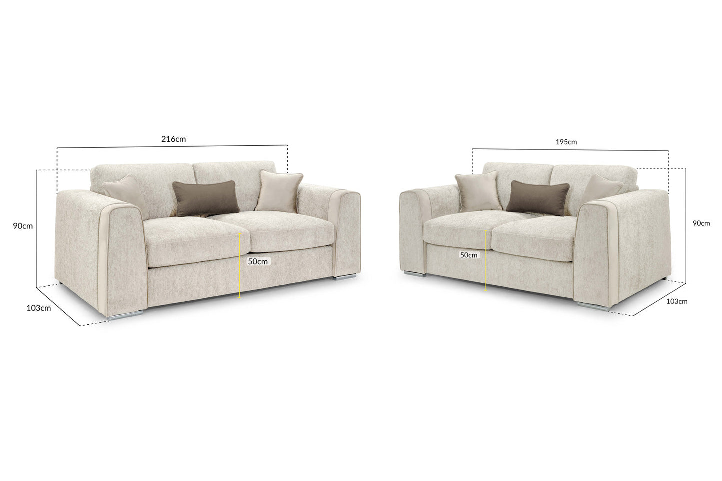 Nova Sofa Beige 3+2 Set