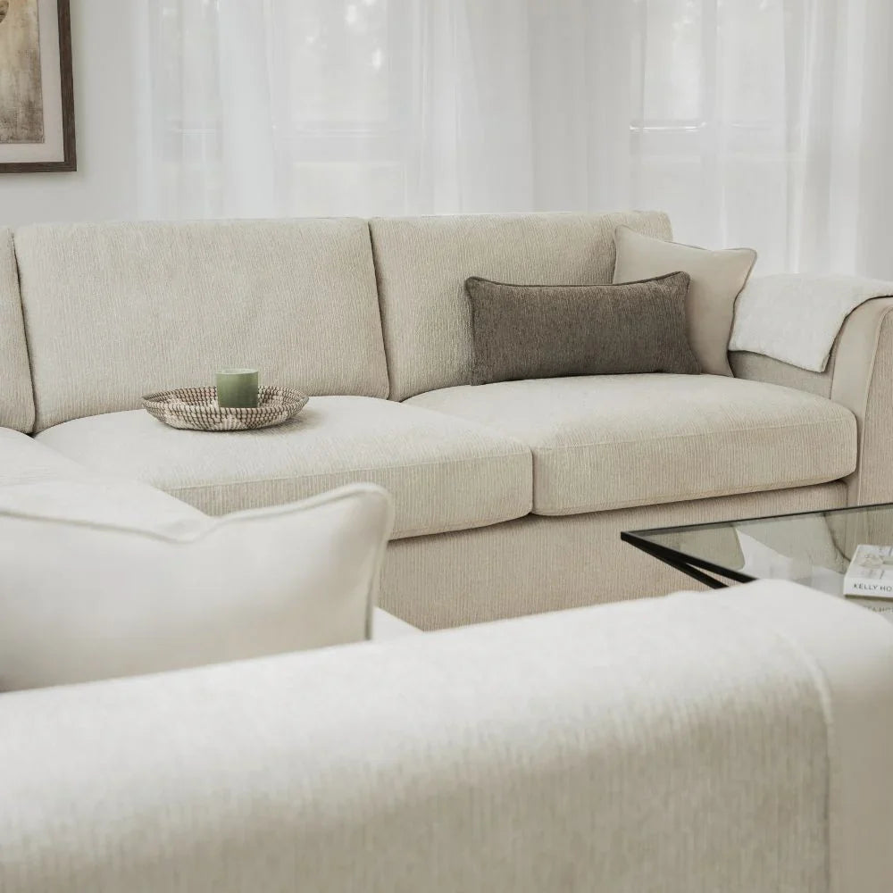 Naples Sofa Beige Large Corner