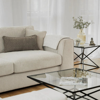 Naples Sofa Beige Large Corner