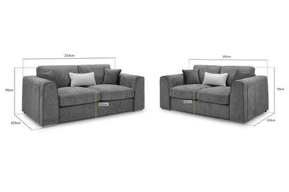 NAPLES 3+2 Sofa Set - 3 Colours