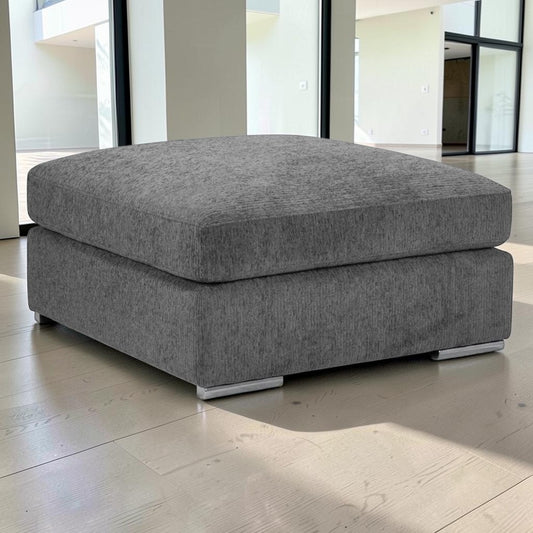 Nova Sofa Grey Footstool