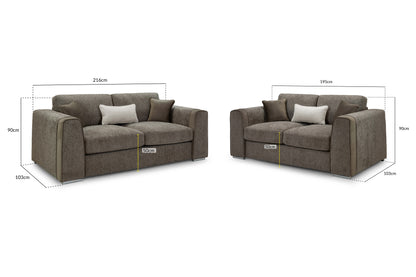 NAPLES 3+2 Sofa Set - 3 Colours