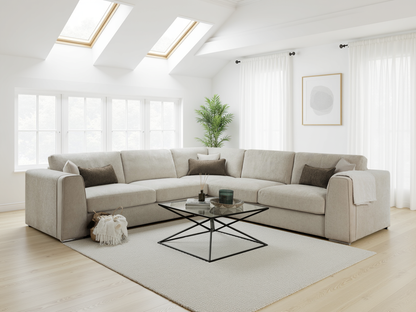 Nova Sofa Beige Large Corner