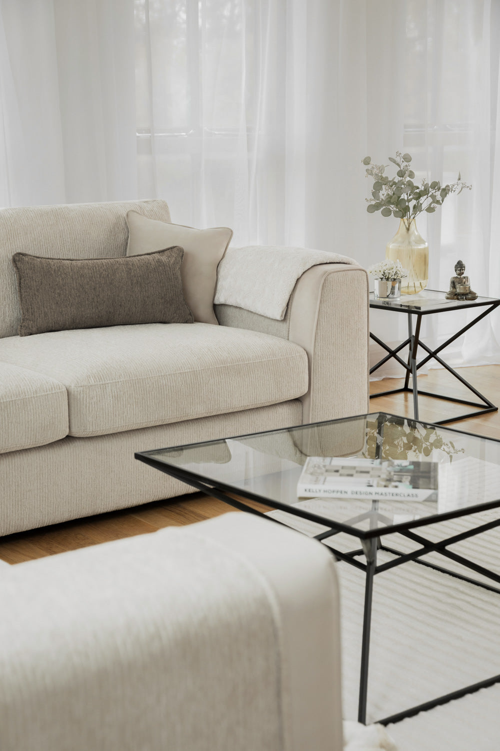 Nova Sofa Beige Large Corner