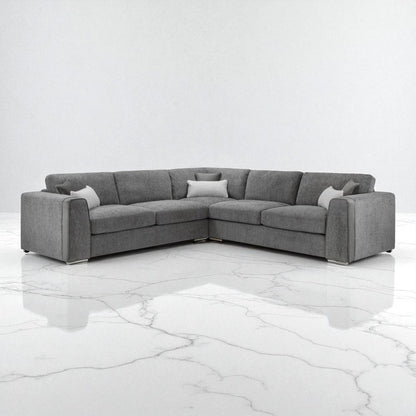 Nova Sofa Grey Large Corner