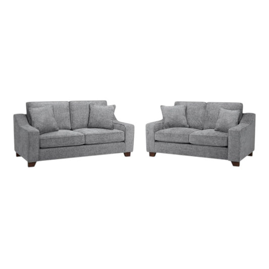 Nebraska Grey 3+2 Seater Sofa Set