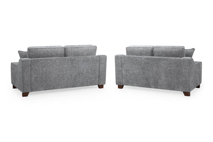 Ontra Grey 3+2 Seater Fabric Sofa Set