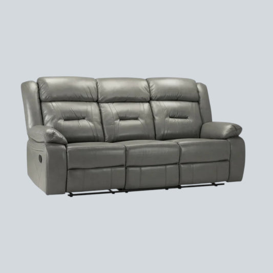 Poppy Recliner 3 Seater Sofa - Grey