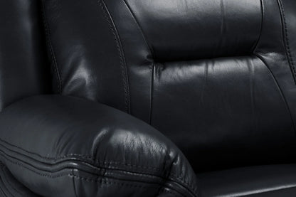 Poppy Faux Leather Black Armchair Sofa