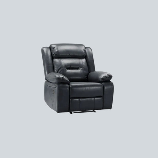 Poppy Faux Leather Black Armchair Sofa