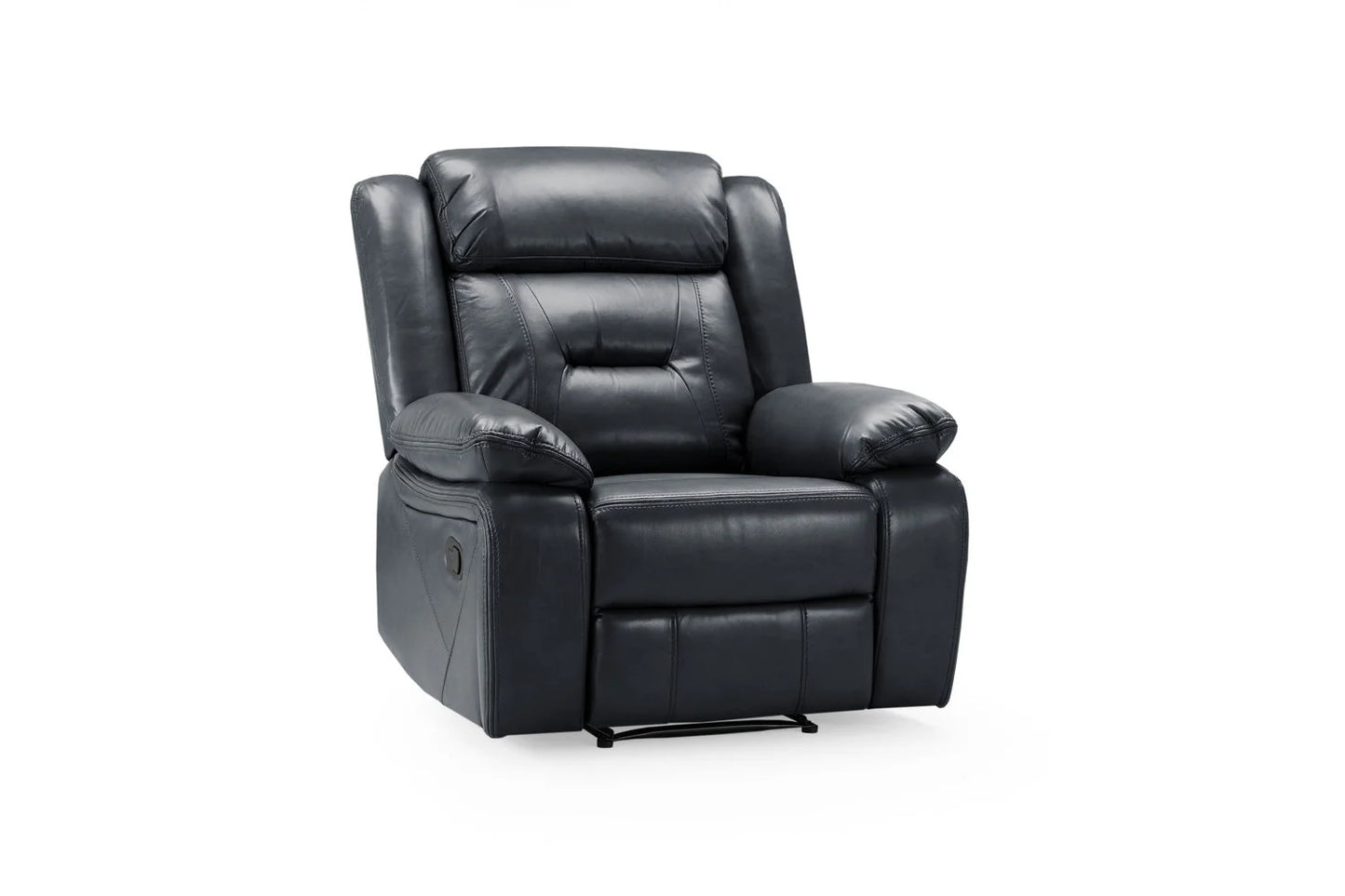 Poppy Faux Leather Black Armchair Sofa