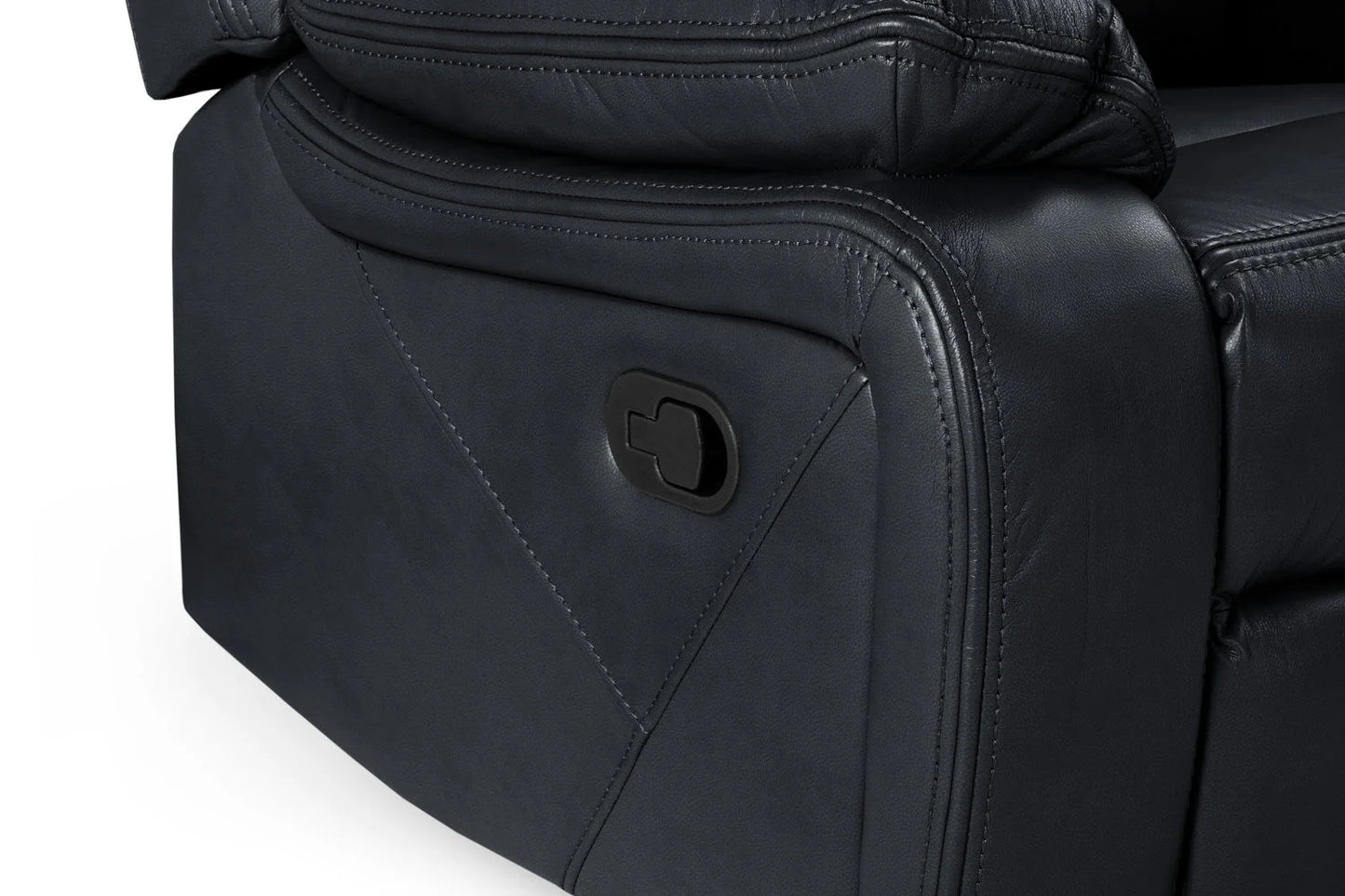 Poppy Faux Leather Black Armchair Sofa