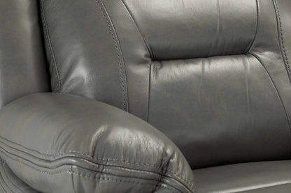 Poppy Faux Leather Grey Armchair Sofa