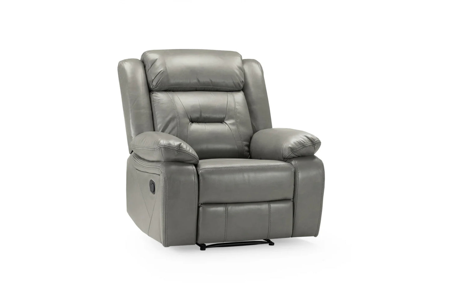 Poppy Faux Leather Grey Armchair Sofa