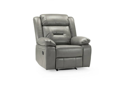 Poppy Faux Leather Grey Armchair Sofa