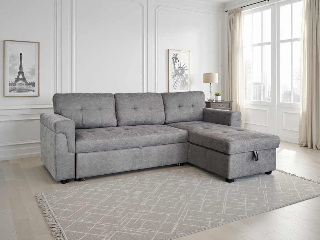 Vista Sofabed Grey Universal Corner