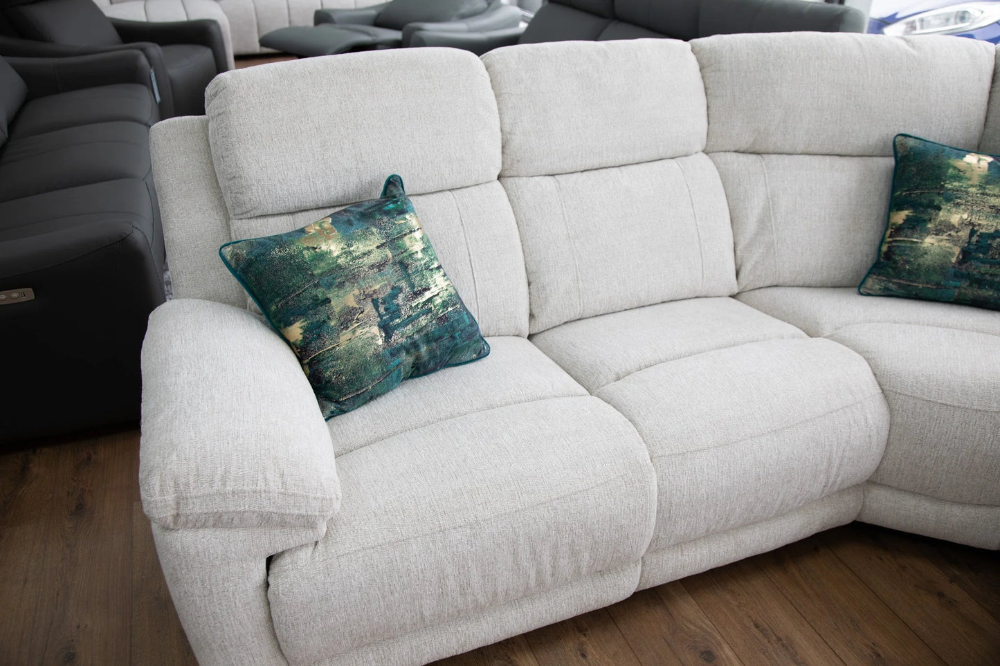 Oakley Cream Electric Recliner Corner Sofa