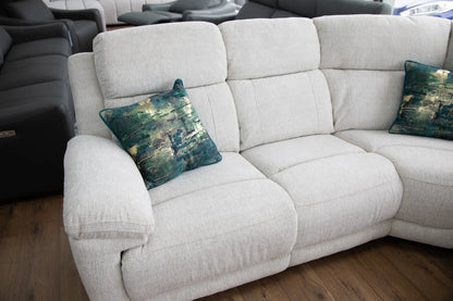 Oakley Cream Electric Recliner Corner Sofa