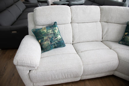 Oakley Cream Electric Recliner Corner Sofa