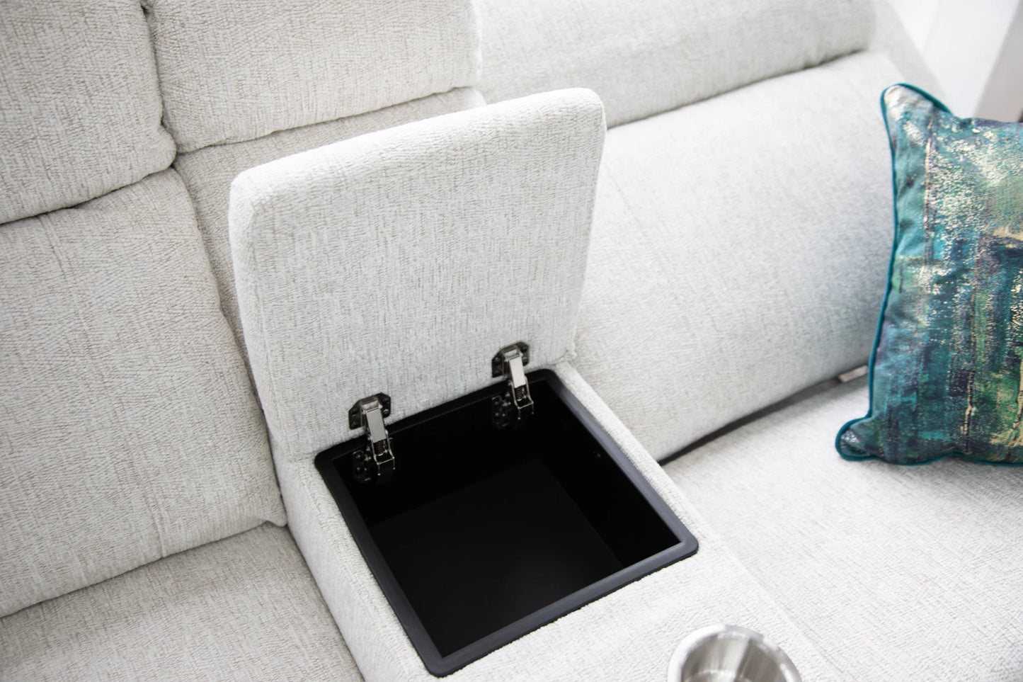 Oakley Cream Electric Recliner Corner Sofa