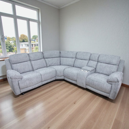 Oakley Grey Electric Recliner Corner Sofa