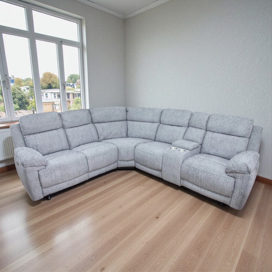 Owen Grey Electric Recliner Corner Sofa