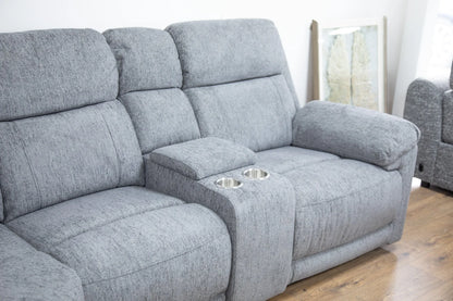Oakley Grey Electric Recliner Corner Sofa