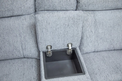 Oakley Grey Electric Recliner Corner Sofa