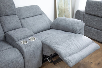 Oakley Grey Electric Recliner Corner Sofa