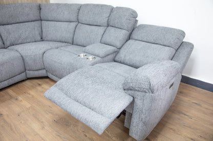 Oakley Grey Electric Recliner Corner Sofa