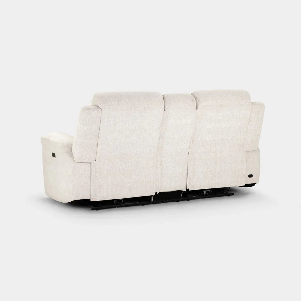 Oakley Beige Electric Recliner Sofa 2 Seater