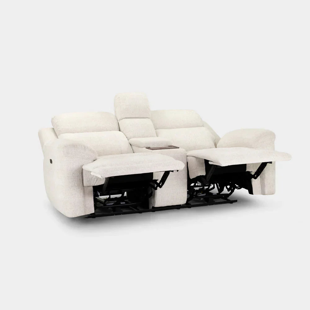 Oakley Beige Electric Recliner Sofa 2 Seater