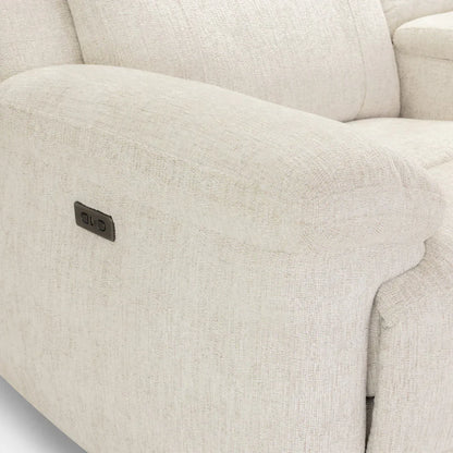 Oakley Beige Electric Recliner Sofa 2 Seater