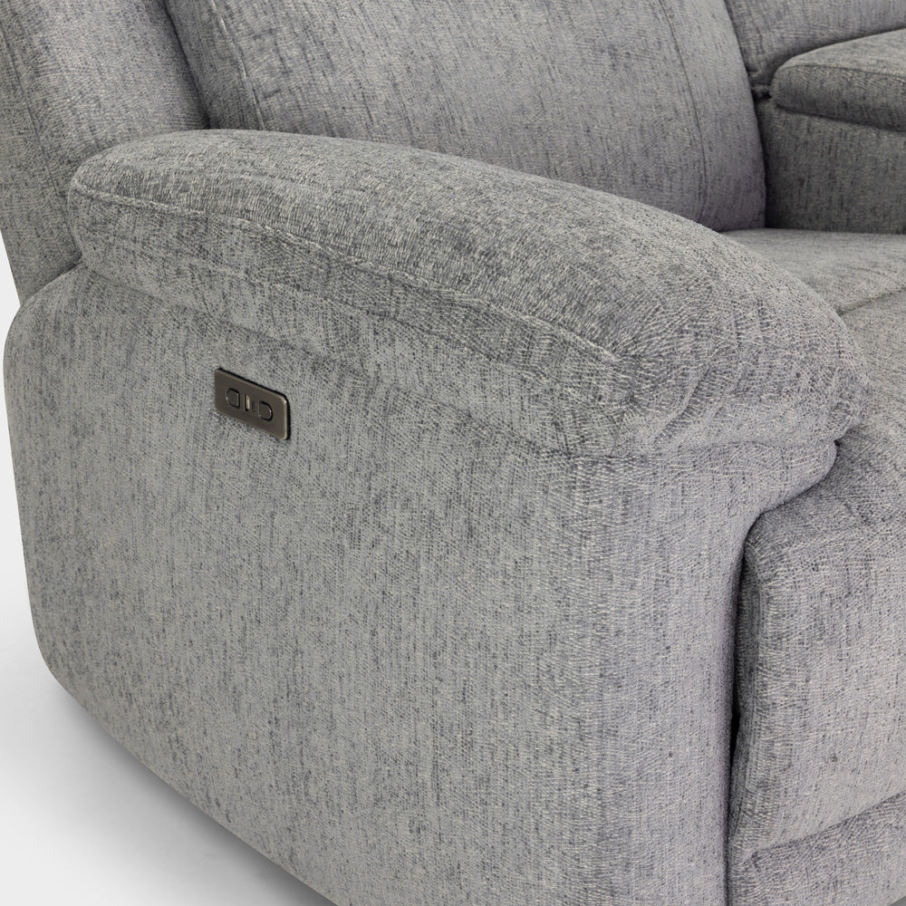 Oakley Grey Electric Recliner Sofa 2 Seater