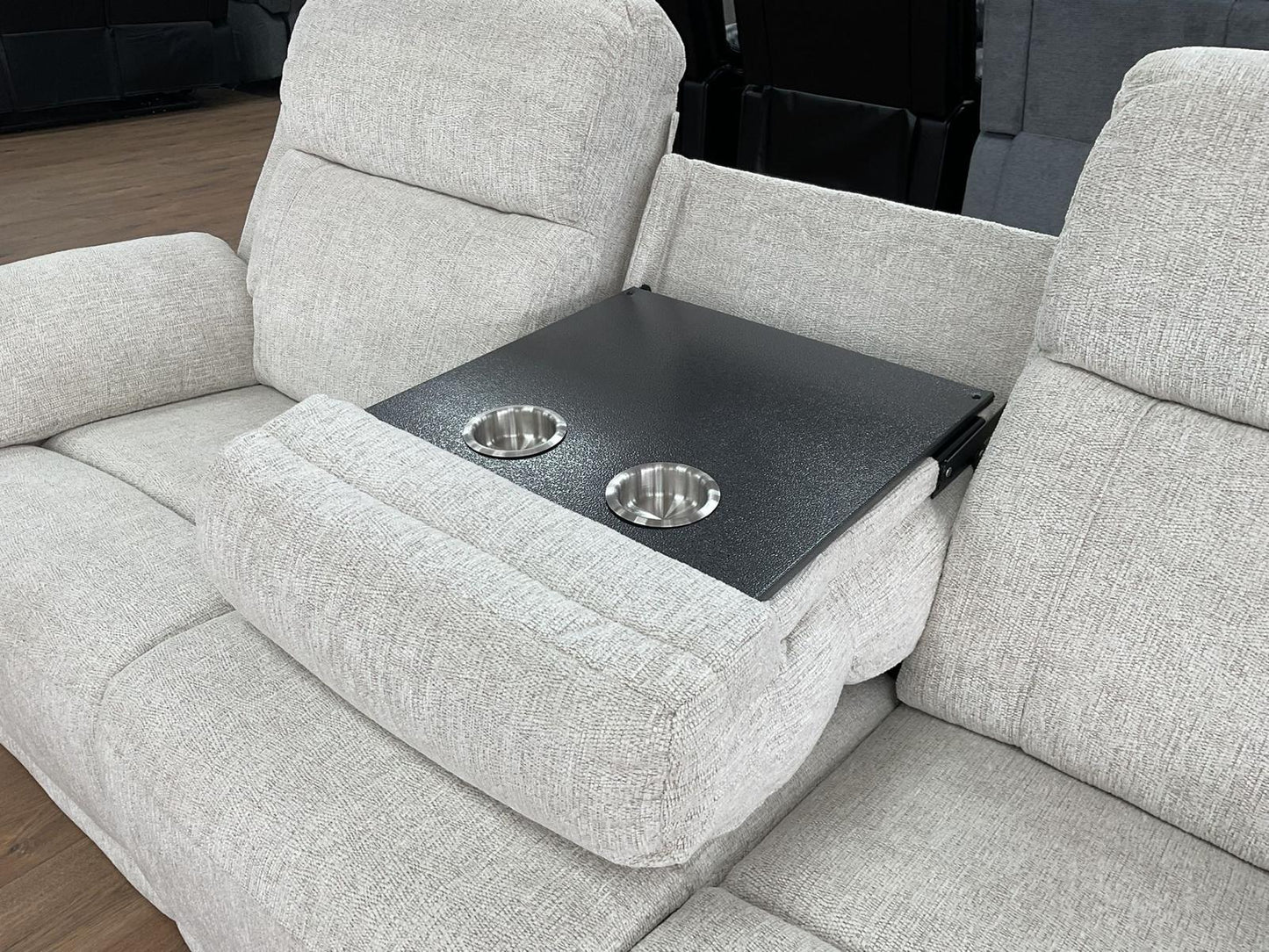 Oakley Beige Electric Recliner Sofa 3 Seater